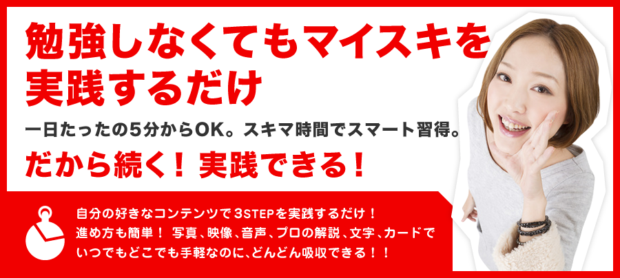 勉強しなくても言語習得サイクルを実践するだけ。一日たったの1分からOK。スキマ時間でスマート習得。だから続く！実践できる！